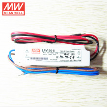 MEANWELL 5Vdc 3A waterproof LED driver with UL CE LPV-20-5